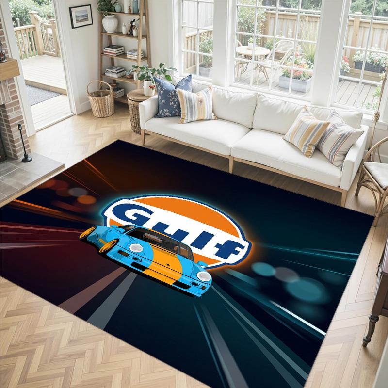 Gulf Design Crystal Velvet Carpet Cozy Non?Slip Printed Rug For Bedroom Living Room Entrance