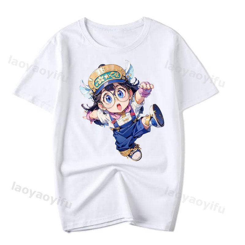 Arale Dr Slump Japanese Unisexga Cartoon Printed Crewneck Tshirt Cute Girls Summer Fun Ladies Short Sleeve Stylish Casual Top