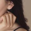 925 Silver Whale Tail Hoop Earrings