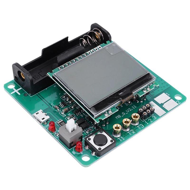 AEE4-1Set 3.7V ESR Meter Rechargeable Inductor Capacitor Tester Lithium Battery Inductance Capacitance Meter DIY MG328 PC+Metal