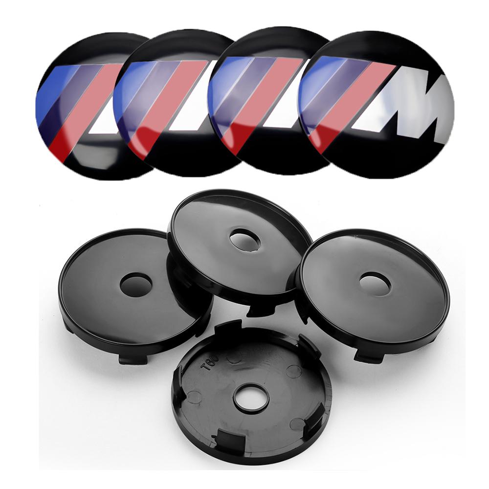 2026 Hot 4Pcs ABS 60/63/68mm Wheel Center Cover Hub Cover Logo For BMW 1 3 5 7 Series M Performance M3 M5 M6 F01 F20 F10 F13 F15 F16 F30