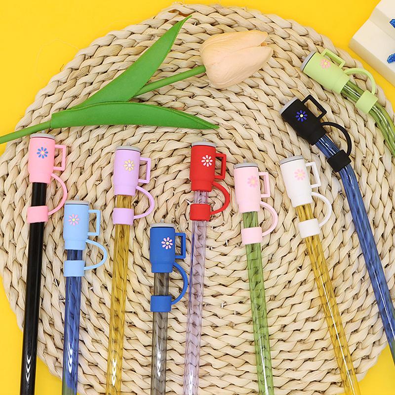 Соломенная крышка для Кубка Стэнли, силиконовый топпер из соломы, подходит для стакана Stanley Oz с ручкой, 10 мм, чехлы для наконечников соломинки