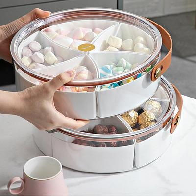 Поднос для закусок, коробка для сухофруктов, тарелка с фруктами для гостиной, прозрачная разделенная коробка для хранения фруктов и овощей, мульти-коробка для хранения свежих продуктов