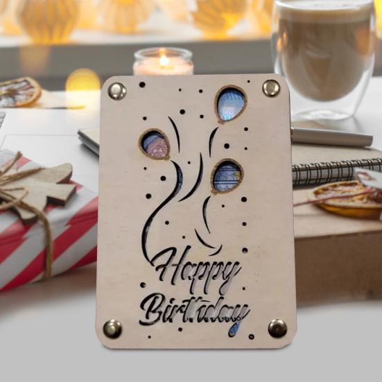 Держатель для денег на день рождения, деревянный держатель для денег, держатель для денег в виде конверта, упаковочный держатель для наличных или подарочной карты