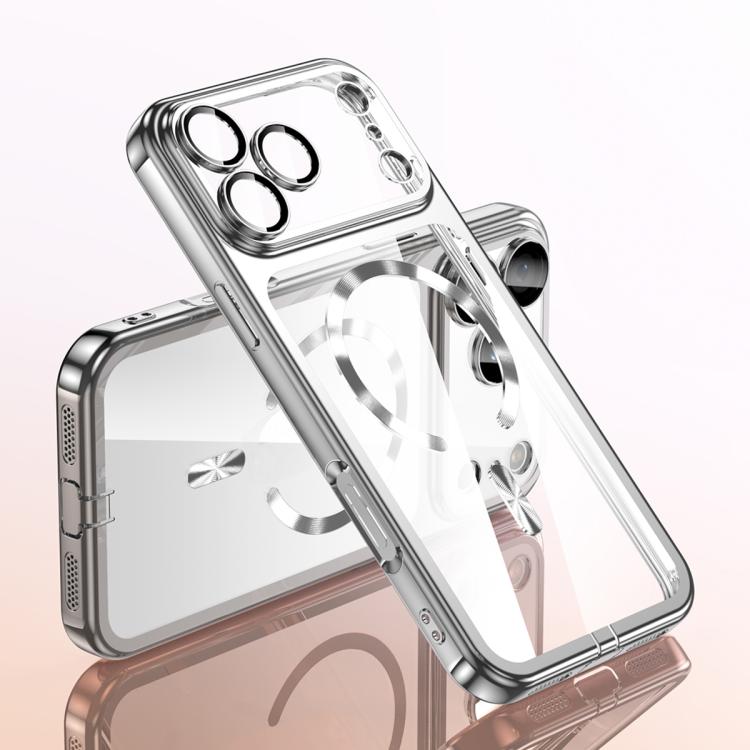 Plating Paint TPU MagSafe Case for iPhone 18 Pro, Dust Plug & Lens Film Wear-resistant Lightweight Wireless Charging Protective Cover