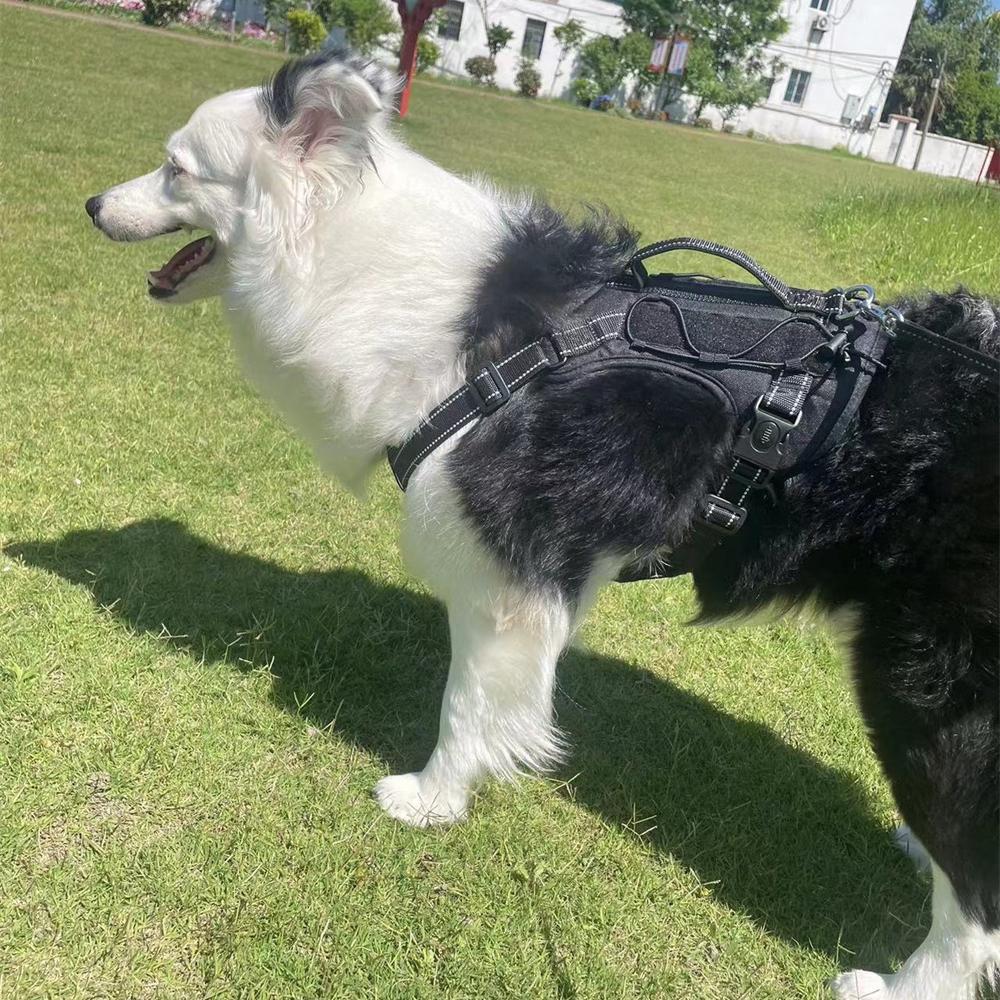 Многофункциональная шлейка для больших собак с ручками Шлейки для прогулок для средних и крупных собак Пастушья шлейка для бульдогов Аксессуары