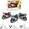 Игрушечный мотоцикл Rapidly Racing 25DS в масштабе 1/12, транспортные средства с инерционным механизмом, игрушечный мотоцикл из сплава со звуком и светом, копия мотоцикла для детей 3-9 лет