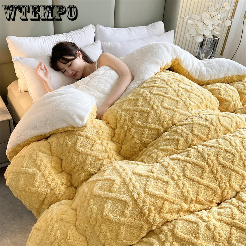 Luxurious Taffeta Comforter - Soft, Thick, and Warm for All Seasons - Machine Washable, Perfect for Bedroom, Guest Room, and Hotel Use