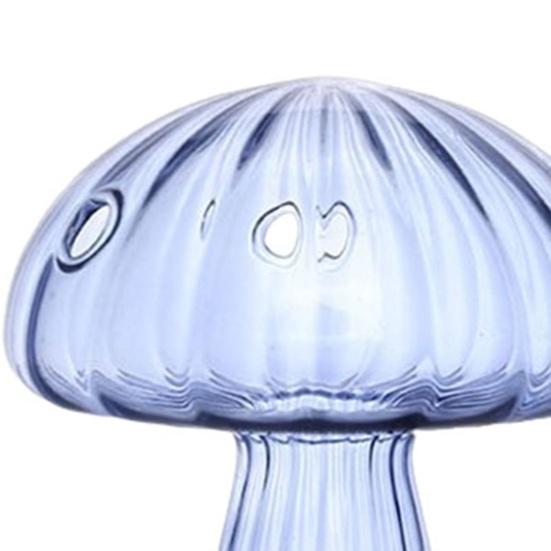 Мини ваза в форме гриба, цветная прозрачная стеклянная гидропонная ваза, ваза для демонстрации цветов и растений, украшение для дома