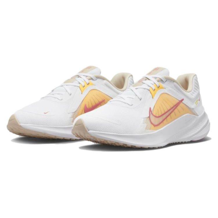 Nike Quest 5 Сетчатые Дышащие Амортизирующие Нескользящие Низкие Кроссовки Женские Белые DD9291-102