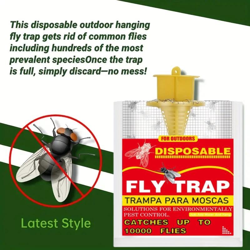 Convenient Fly Trap Hanging Fly Cage Fly Bag Fly Catcher Fly Bag Fly Trap Fly Bag Fly Insect Catcher
