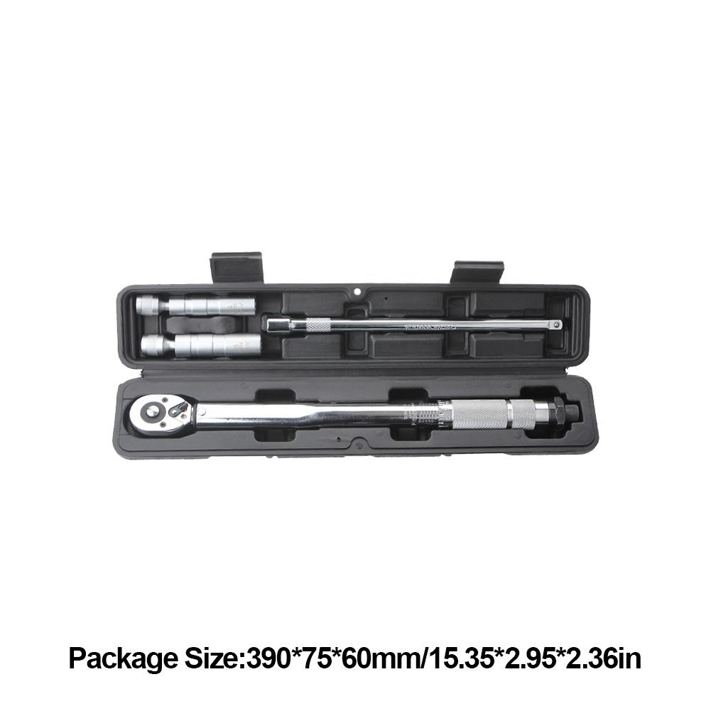 Динамометрический ключ 5-60 Нм, квадратный привод 3/8 дюйма, точный предустановленный реверсивный ключ с храповым механизмом 45T, регулируемый крутящий момент, инструмент для ремонта автомобиля