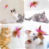 Silicone Cat Collar with Feather Toy and Bell for Interactive Kitten Training