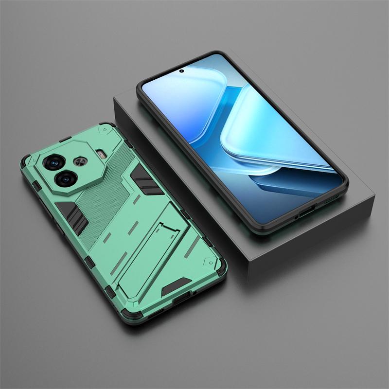 Чехол для vivo iQOO Z9 Turbo Для iQOO Z9 Turbo 5G Чехлы Funda Capa Бампер Подставка Держатель Броня Чехол Для iQOO Z9 Turbo 5G Китай