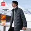 Мужская зимняя теплая стеганая куртка с капюшоном 2025