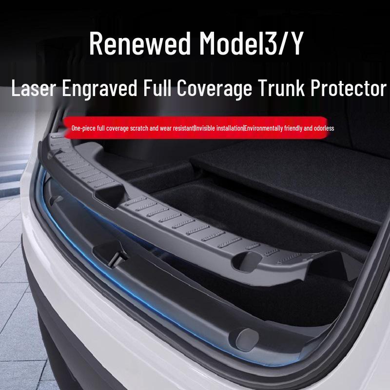 Защита багажника Tesla Model Y и защита порогов задних дверей