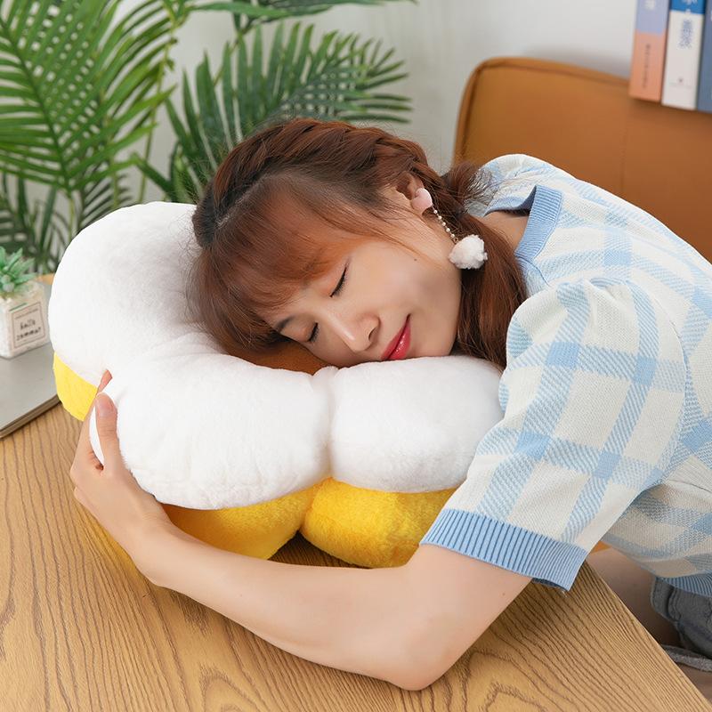 Подушка в виде цветка маргаритки, мягкая игрушка, подушка для спальни, дивана, эркера, подушка для офиса, сидячего стула, подушка для студента