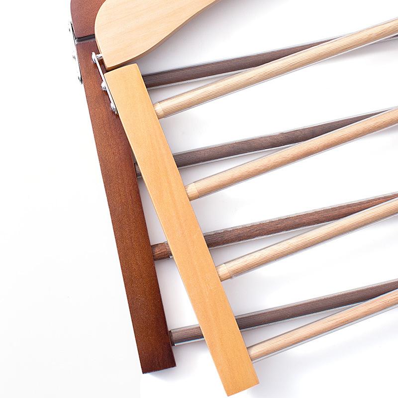 Сушилка для одежды из массива дерева, Гардеробное хранение, Многофункциональная вешалка для брюк и полотенец из массива дерева, Домашняя квартира, Вешалка для одежды