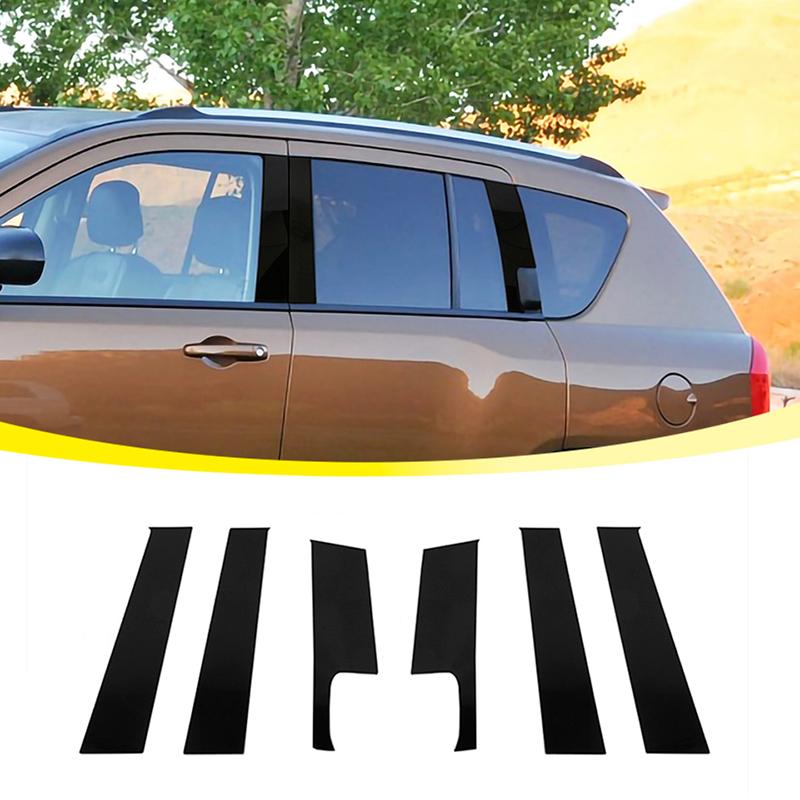 Car Window Center Pillar Decoration Sticker Fit For Jeep Compass 2008-2016 Exterior Ornament Accessories
