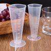 1-30Pcs Liquid Measuring Cup 50/100ML Plastic Corrugated Cup Liquid Container Kitchen Bar Tool Transparent Measuring Jugs