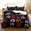 XO The Weeknd Bedding Set Single Twin Full Queen King Size Bed Set Aldult Kid Bedroom Duvetcover Sets 3D Print Bed Sheet Set