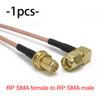 RG316 SMA to SMA / RP-SMA RF Coaxial Cable Male Plug to Female Jack Bulkhead Crimp Extension Pigtail Jumper Wire Plug Connectors 4