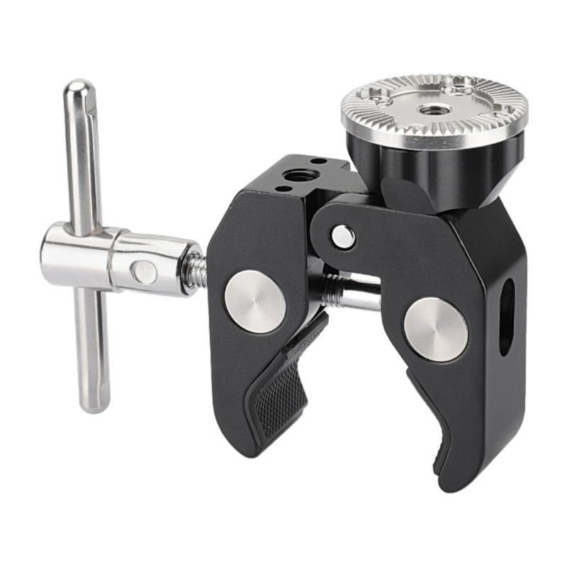 Aluminium Super Crabbing Clamp Crabbing Pliers Clip With 1/4-20 Mounting Point For Articulating Monitors Video