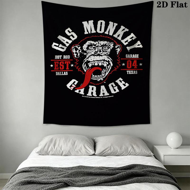 Gas Monkey Garage Pattern Home Decor Tapestry, Wall Hanging, Decorative RV Wall Cloth.DGT0925228