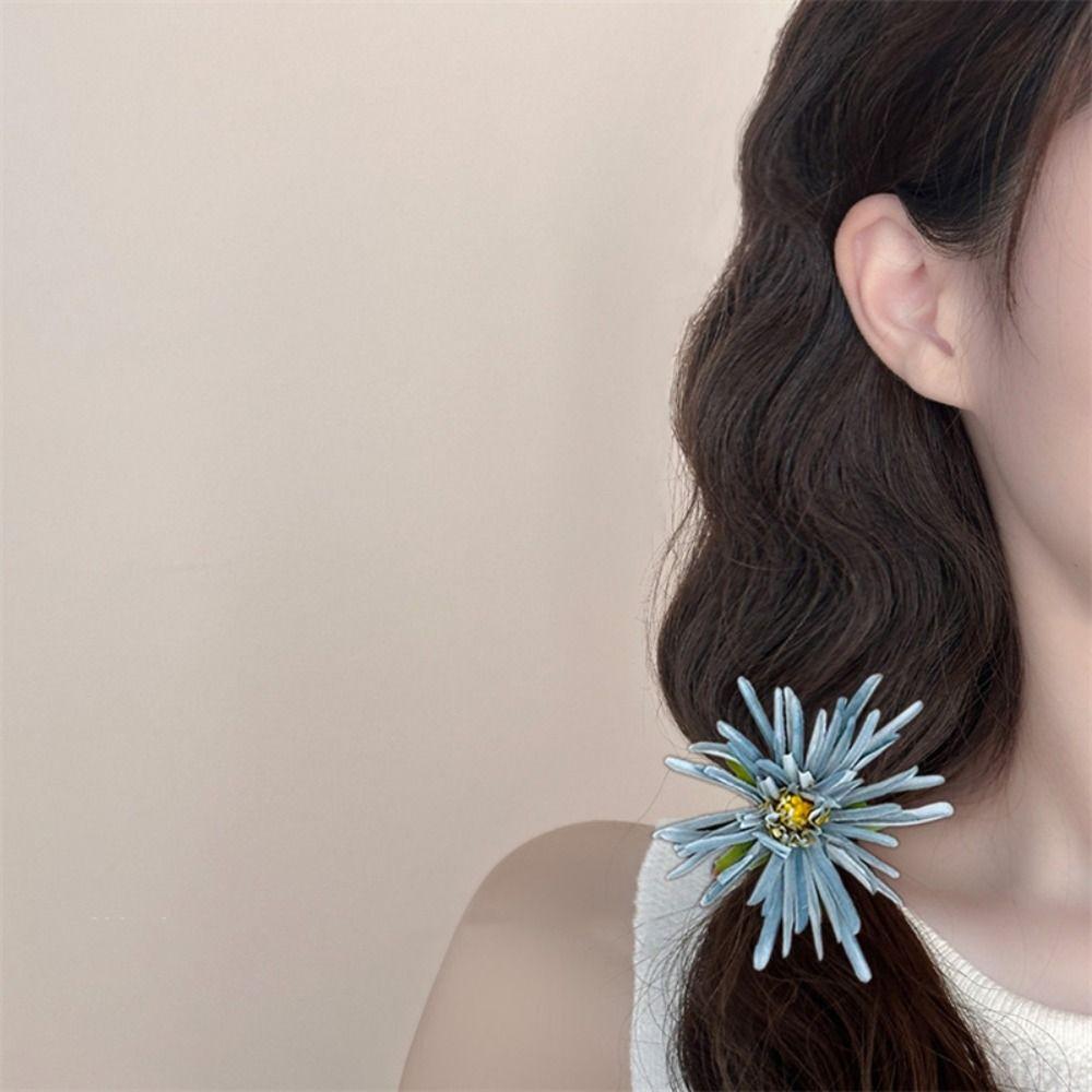 Chrysanthemum Floral Hairpin Hair Accessories Hanfu Headwear Simulation Flowers Hairclip Women