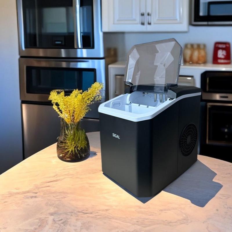 Компактный автоматический льдогенератор для дома, общежития или использования на открытом воздухе – Идеально для магазинов молочного чая и круглых кубиков льда