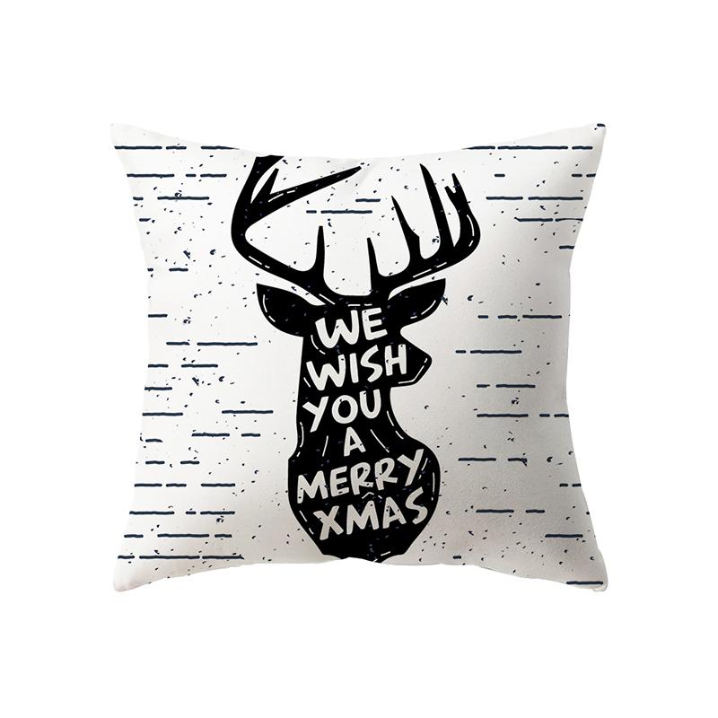 Рождественская тема Рождественские украшения с принтом наволочка для дома, гостиной, украшения дивана, подушка, наволочка