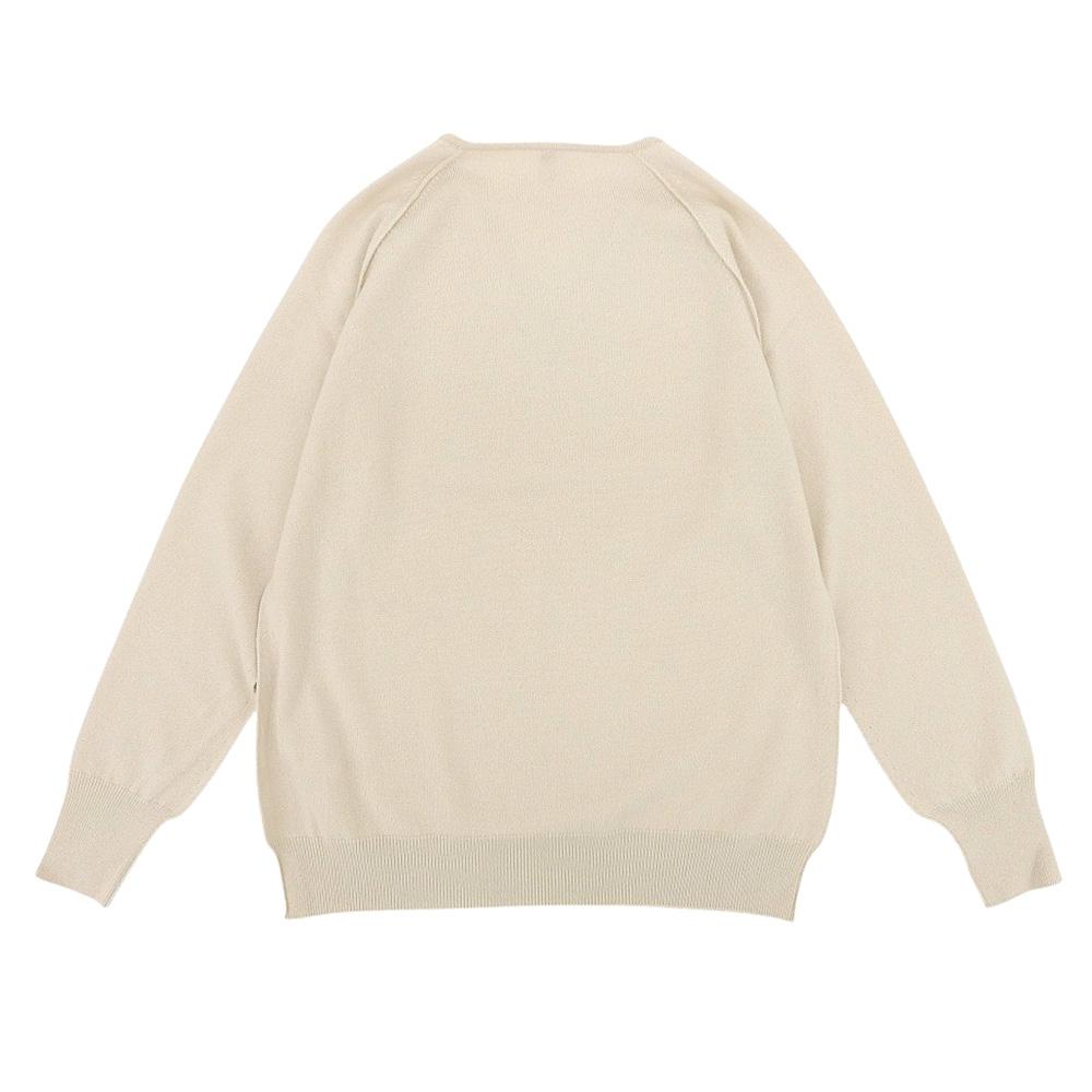 TOYOBOSHI 100% cashmere V-neck sweater knit top for women, pale beige, size 2, 08IT-BC0001 tops 2 Pale beigeUsed