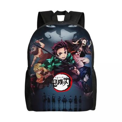 Пользовательские рюкзаки Demon Slayer Kimetsu No Yaiba, аниме, манга, колледж, школа, дорожные сумки, женские и мужские, подходит для ноутбука 15 дюймов