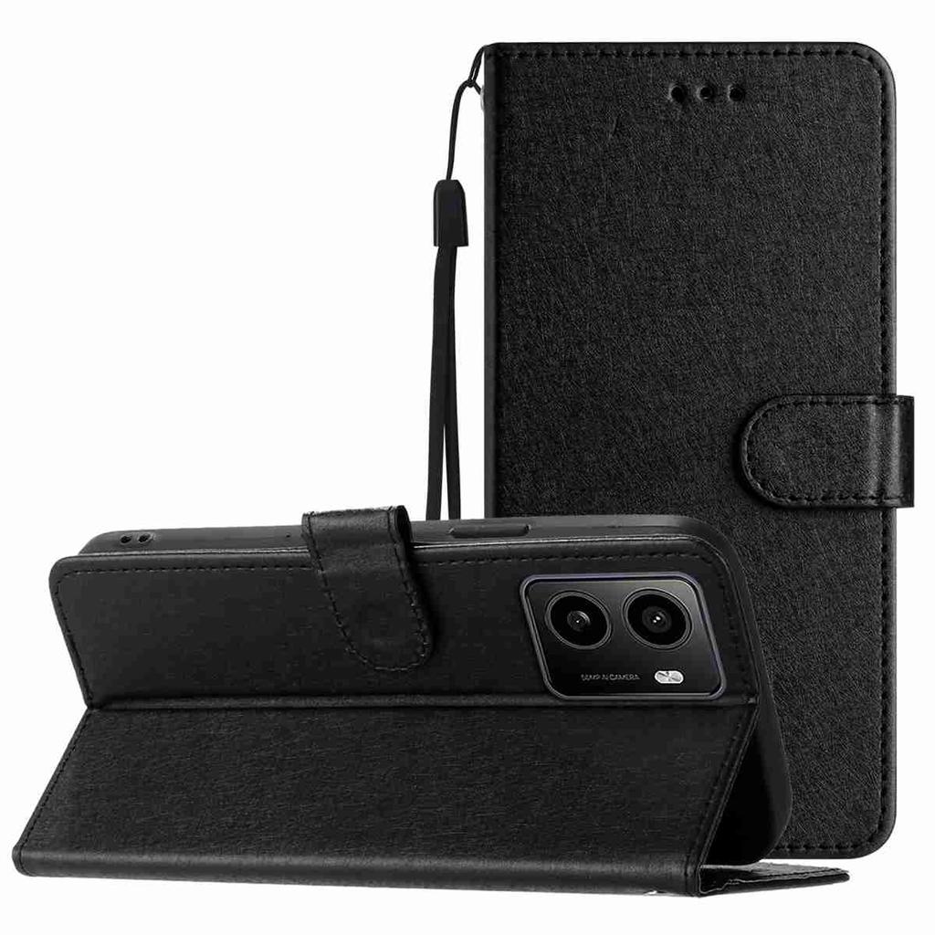 Чехол для Nokia C12 C2 C210 C22 C310 C32 G310 XR21...Тонкий кожаный чехол для телефона со слотами для карт и карманом для наличных, защита от падений, шелковистая текстура (6 цветов)