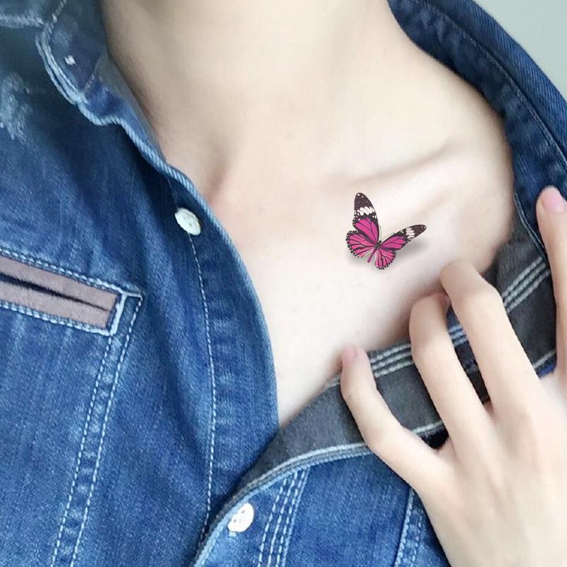 20/2 комплекта водонепроницаемых, но съемных временных татуировок с изображением милых животных и цветов