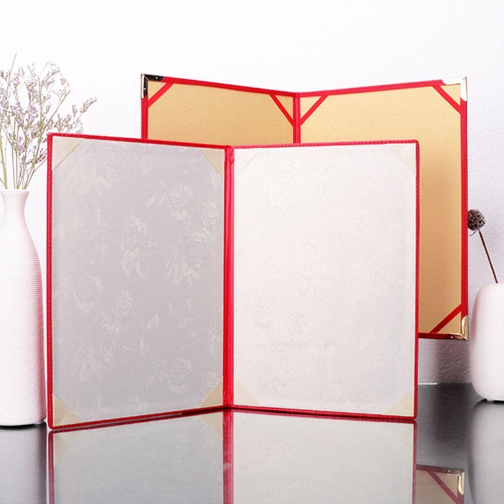 Poetry Reading A3 A4 Art Paper Hardcover Signing Contract Certificate Cover Wedding