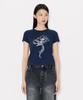 KENZO Women'S Gatz Kenzo Archives Rose Outline Classic T-Shirt_K265Awtr06Nyx