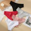 Women's Comfortable Mid Rise Underwear All Season Universal Cotton Crotch Breathable Solid Color Triangle Panties