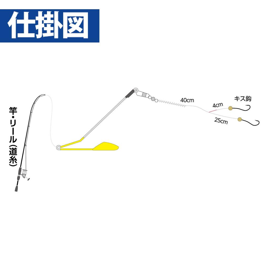Hayabusa Light Shot Easy Casting Fishing Set Standing Balance 2 крючка 5-9