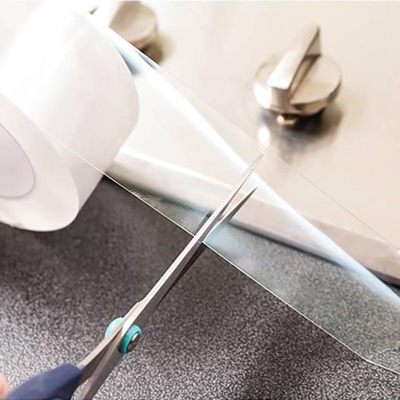 Водонепроницаемая наклейка для кухонной раковины, прозрачная лента для умывальника, ванная комната, красивый шов, наклейка для унитаза, самоклеящаяся водонепроницаемая лента для формы