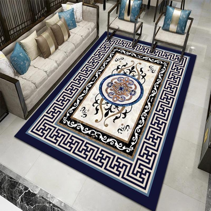 Ethnic Style Carpet Living Room New Chinese Style Large-area Retro Carpet Bedroom Floor Mat