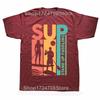 Funny SUP Stand Up Paddle Board Graphic T-shirts Men Women's Fashion Casual Tshirt 100% Cotton Loose Oversized T Shirt