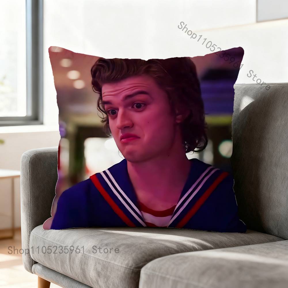 JJoe SSteve KKeery Print Polyester Pillow Case for Valentine gift Home Sofa Cushion Cover Decoration Custom