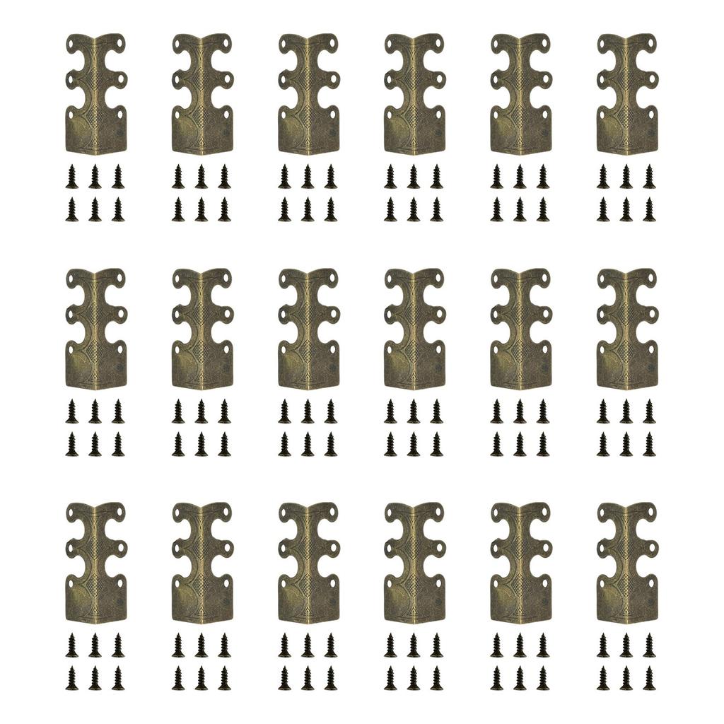 Для стильной защиты плинтуса с винтажными металлическими угловыми накладками 6 шт.