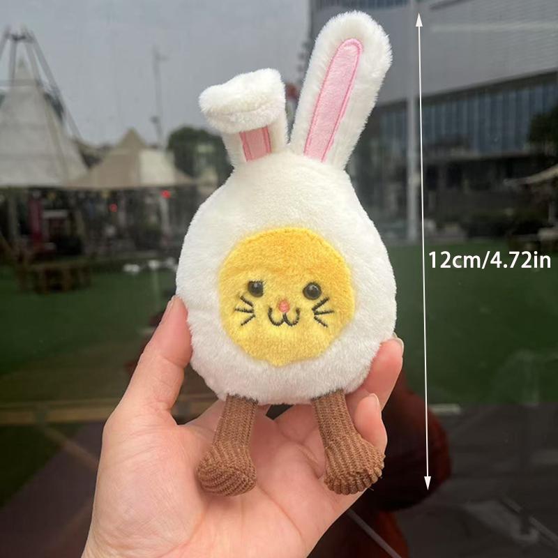 Cartoon Rabbit Plush Doll Pendant Cute Fun Stuffed Animal Doll Keychain Bag Charms Bag Key Hanging Decoration Gifts