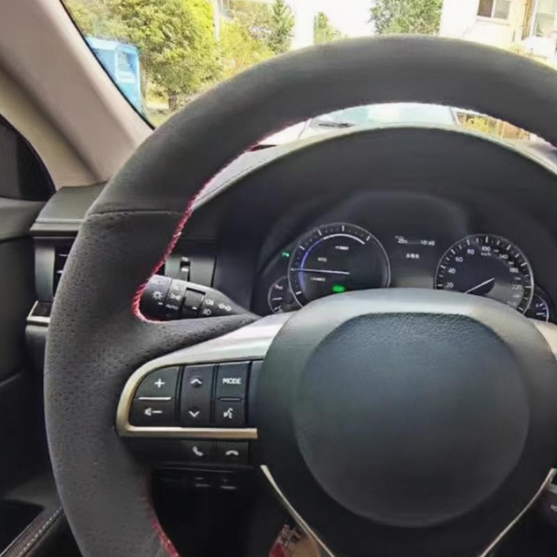 Car Steering Wheel Braid Cover 100% Fit For Lexus ES200 ES250 ES300h 2015-2018 GS200 GS300h Car Products Steering Wrap