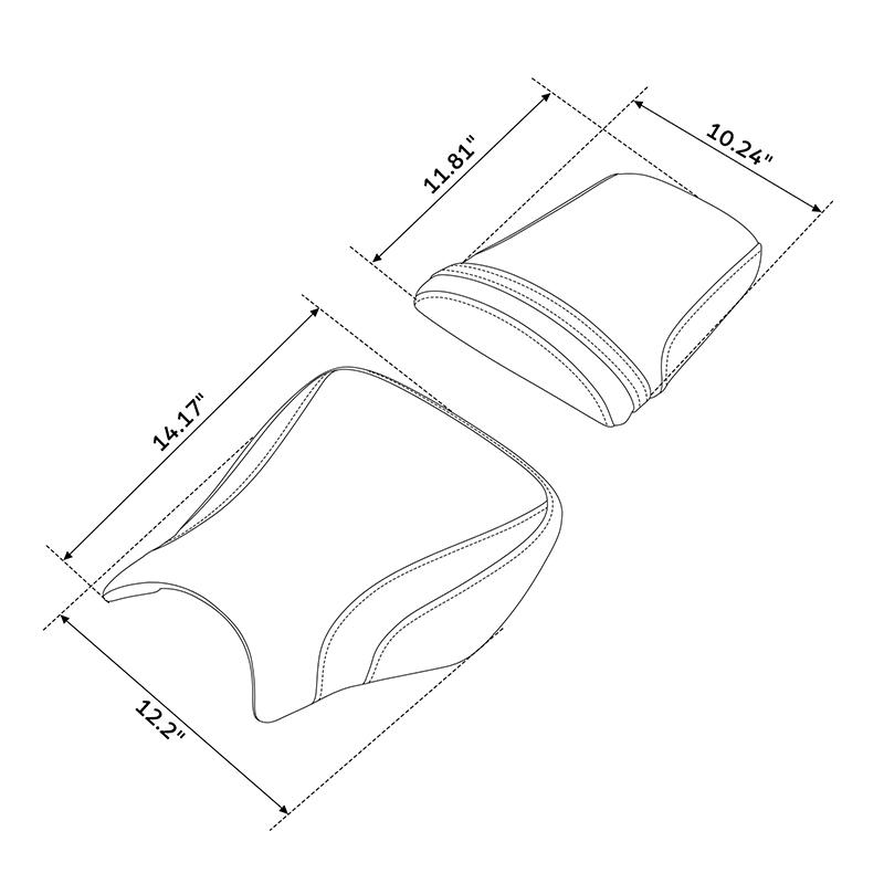 Сиденья водителя и пассажира для мотоцикла Honda CBR1000RR CBR 1000RR 2004-2007