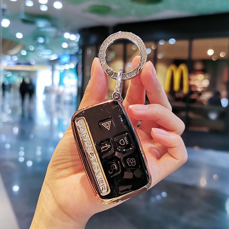 Модный чехол для ключей из ТПУ для Land Rover Range Rover Sport Discovery 3 4 Elander 2 Evoque, аксессуары, держатель, брелок в виде ракушки