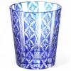 Mizukage Kiriko Glass Cup 220cc Shippo Blue Bisho Current Model J-kitchens 79xH90mm