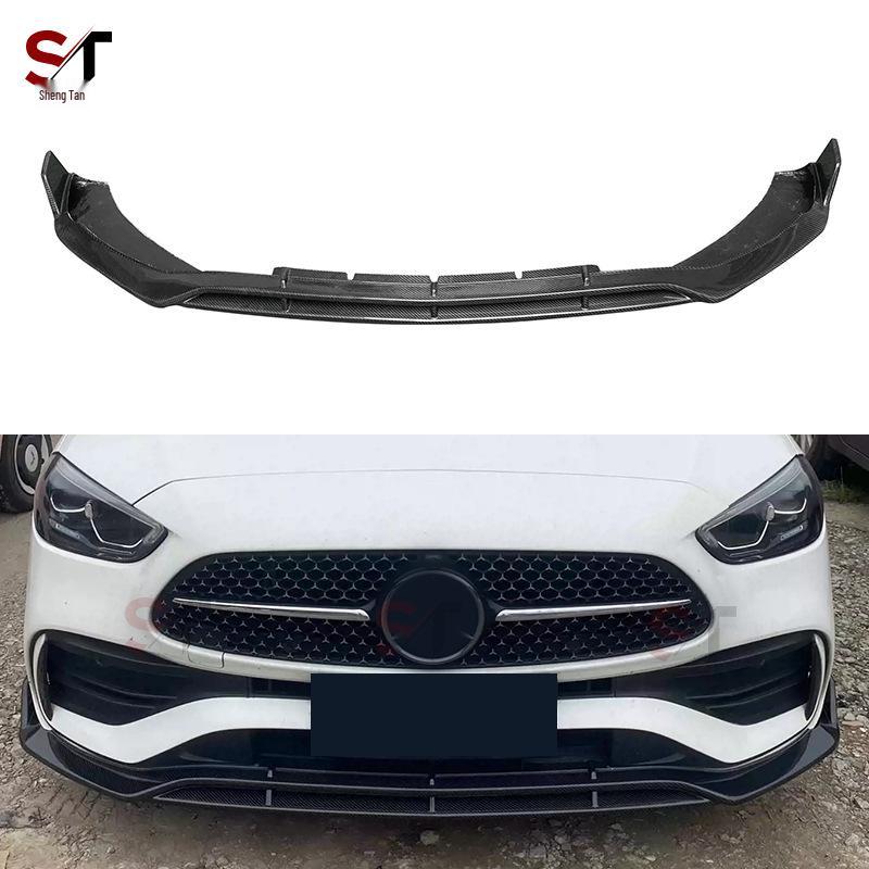 Mercedes-Benz C-Class W206 Carbon Fiber BS Front Lip Spoiler & Bumper Diffuser Kit.